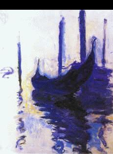 Claude Monet Gondolas in Venice